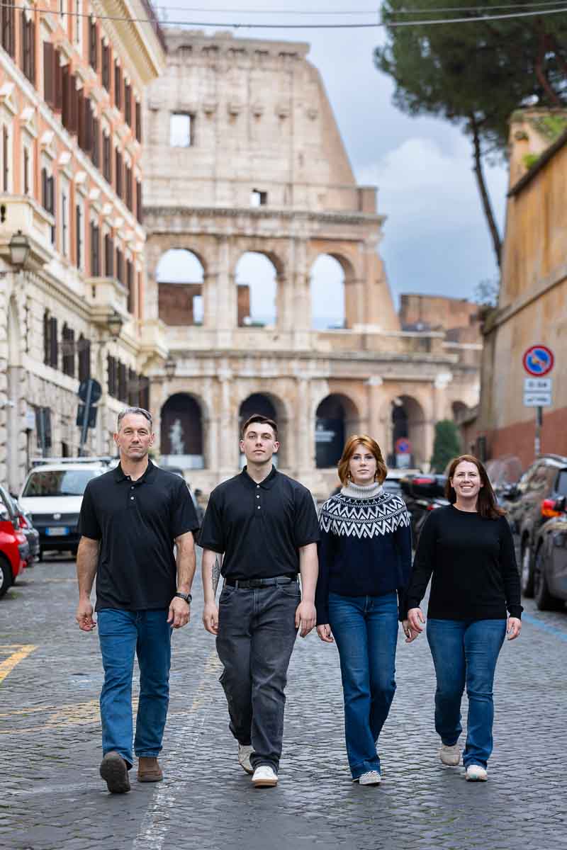 Walking roman cobblestone alleyways off the beaten track