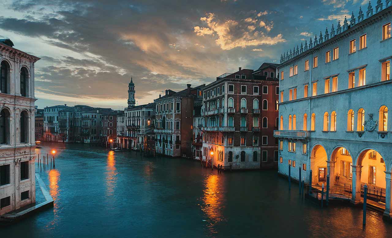Photo of a Venetian canal taken during a Venice Family Photographer photo session in Italy