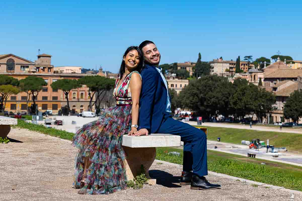 Just engaged to be married after a surprise engagement taking engagement pictures