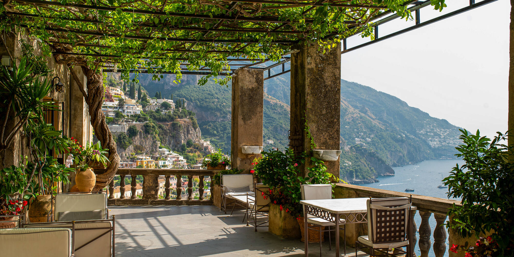 Positano balcony view