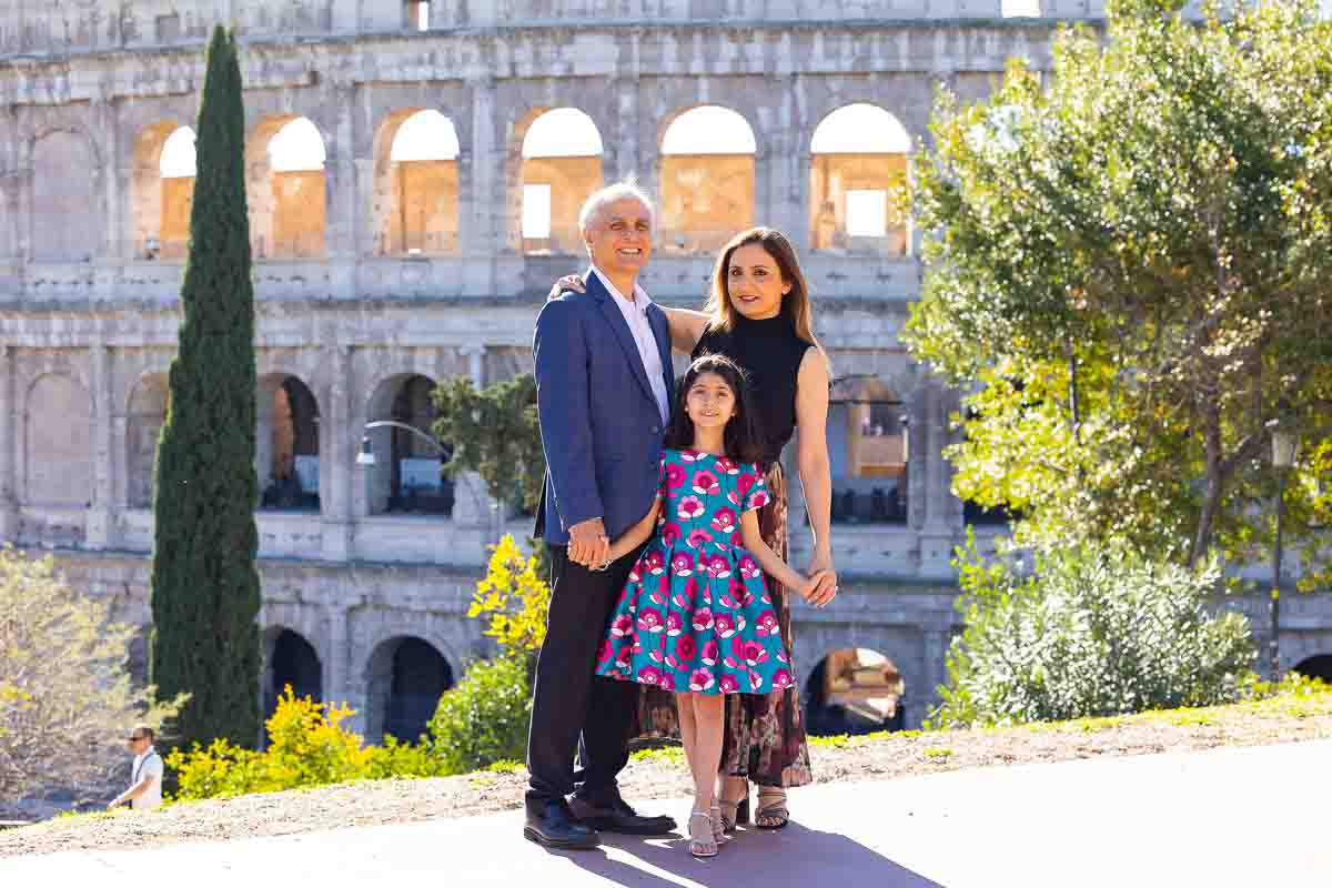 Standing next to one another subject of photography during photoshoot in the eternal city