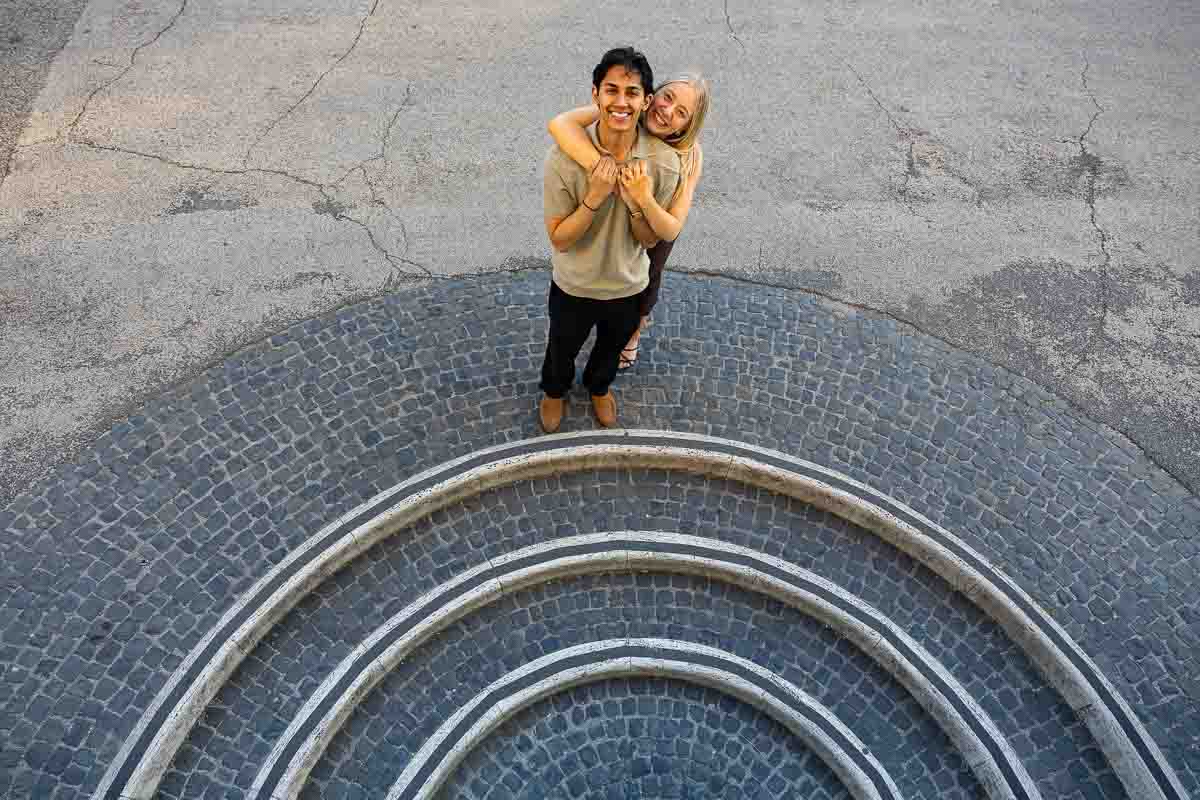 Circular steps that lead in to the museum which were used to take unique and creative portraiture pictures 