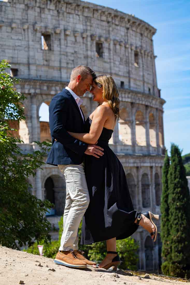 Final couple photo taken in Rome during a photo session